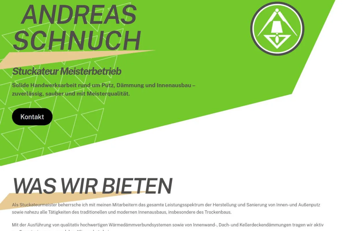 Referenz für Webseitenerstellung und individuelles Webdesign für Andreas Schnuch von Daun EDV