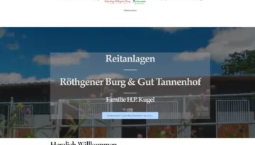 Referenz für Webseitenerstellung und individuelles Webdesign für Reitanlagen Kugel von Daun EDV